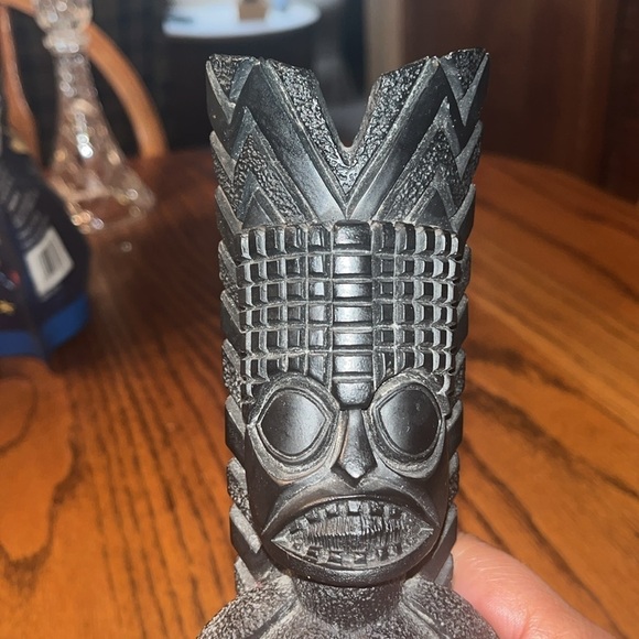 Coco Joe’s Vintage Tiki God Kanaloa #291 Made In Hawaii Black Lava 8.25" Tall - Picture 2 of 7